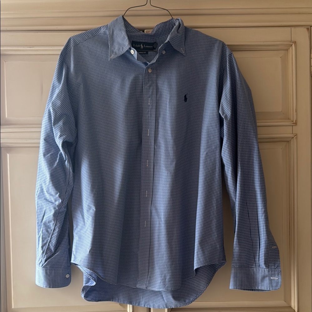 Polo by Ralph Lauren Men's Navy Checkered Shirt